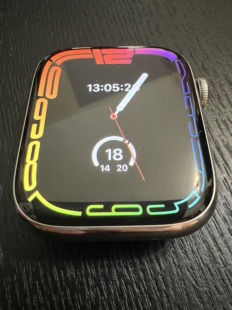 Apple watch 7 45mm LTE cellular stal nierdzewna szafirowe smartwatch