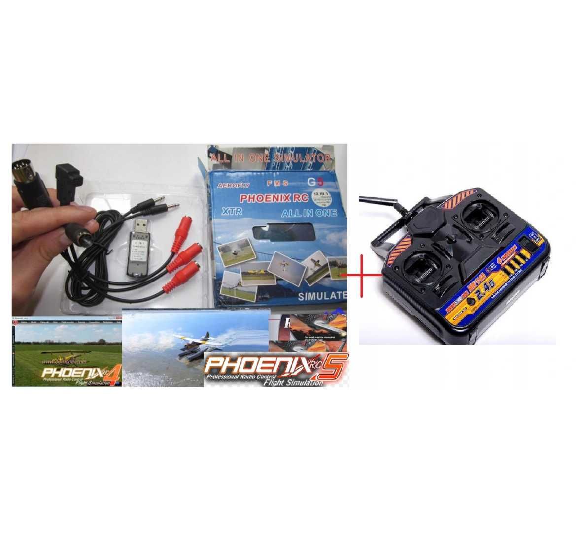 Symulator SAMOLOTU, helikoptera, drona PHOENIX 5 PL +kable USB +pilot