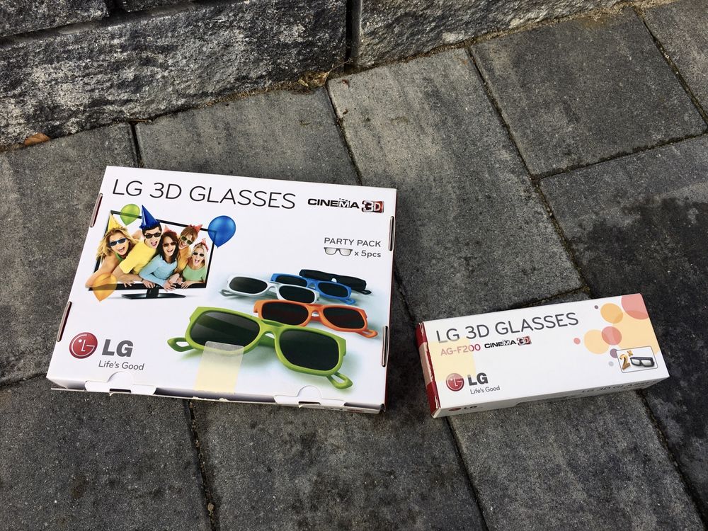 Okulary/Glasses LG 3D - 7 sztuk NOWE