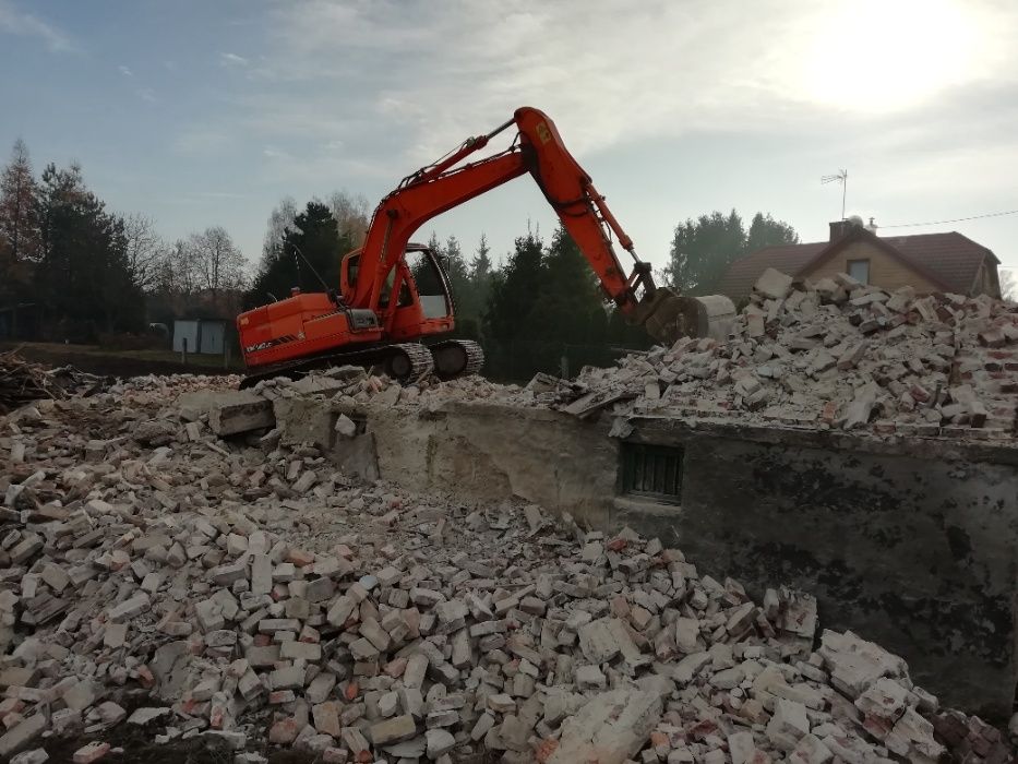 Rozbiórki Wyburzenia Usługi Roboty Ziemne Kucie Betonu Wywóz Gruzu