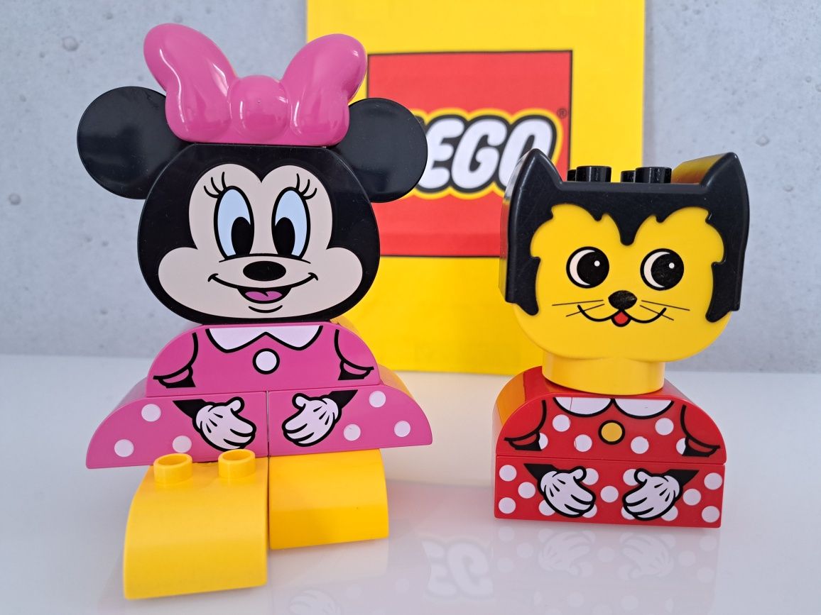 Lego duplo 10897 myszka Minnie + głowa kotka + rybka Yellow Fish