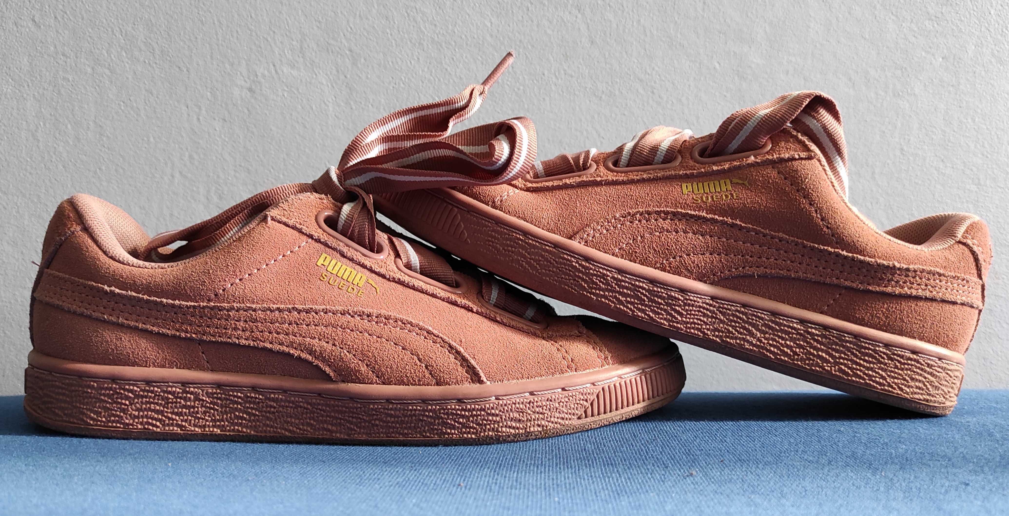 Puma Suede Heart Satin Cameo Brown