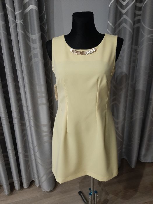 Żółta nowa sukienka XL