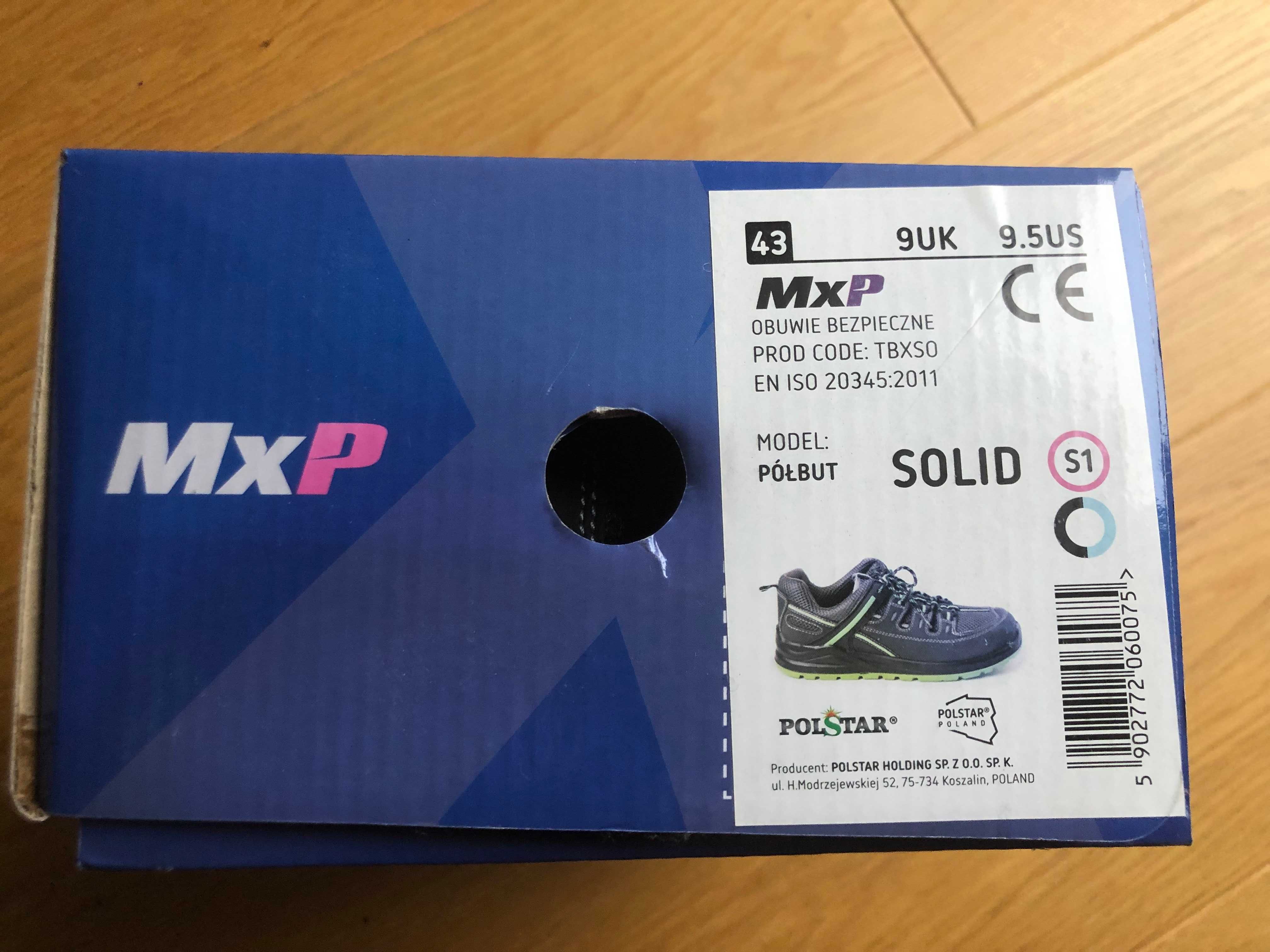 Półbuty POLSTAR MxP Solid S1 TBXSO, rozm. 43 - NOWE