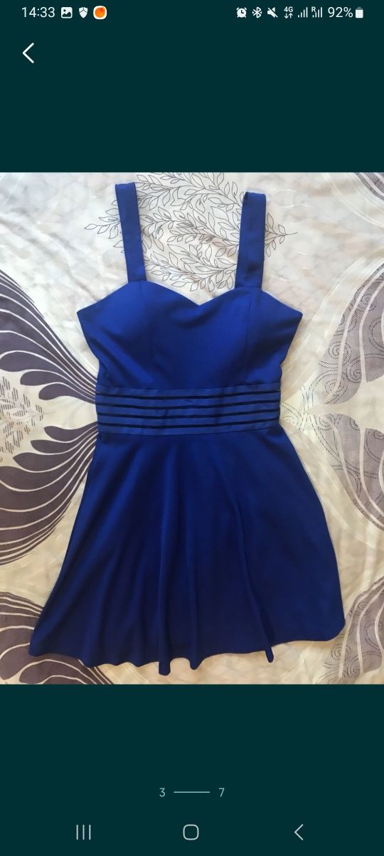 Синя сукня. Синее платье.