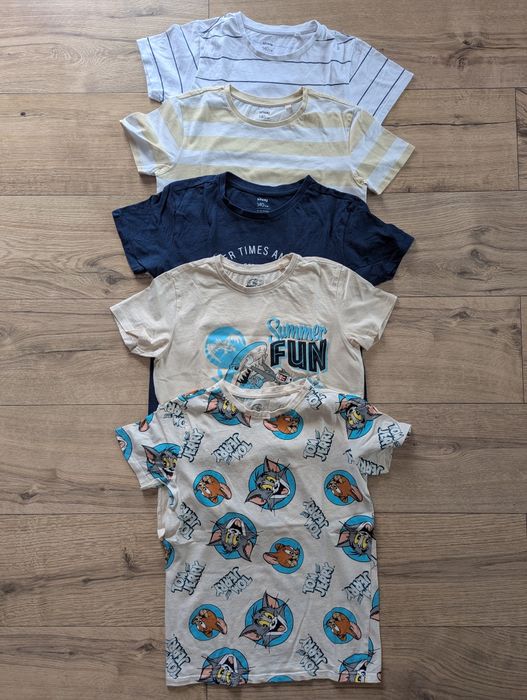 Zestaw 5szt T-shirt dla chłopca z Sinsay rozm 140
