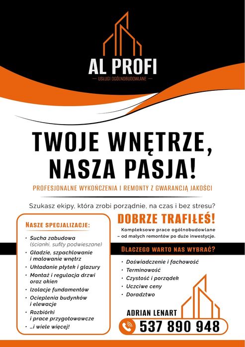 Remonty/wykończenia/montaż