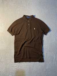 Коричневая хлопковая футболка поло POLO Ralph Lauren | S размер