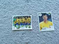 Seleção Brasileira é o Paulinho. Cromos mundial 2018