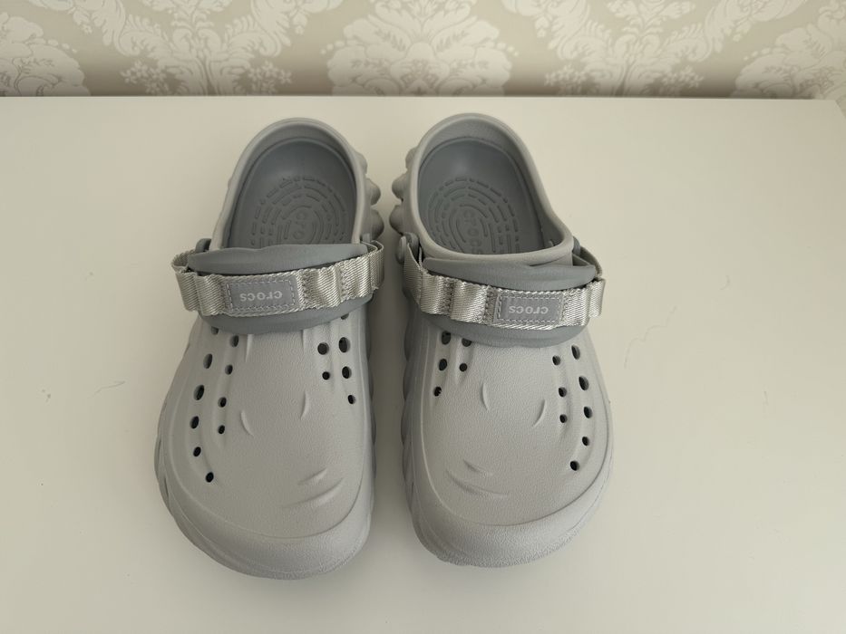 Crocs ОРИГИНАЛ Кроксы X- Echo Clog 41-42 р 26 см Светло-серый