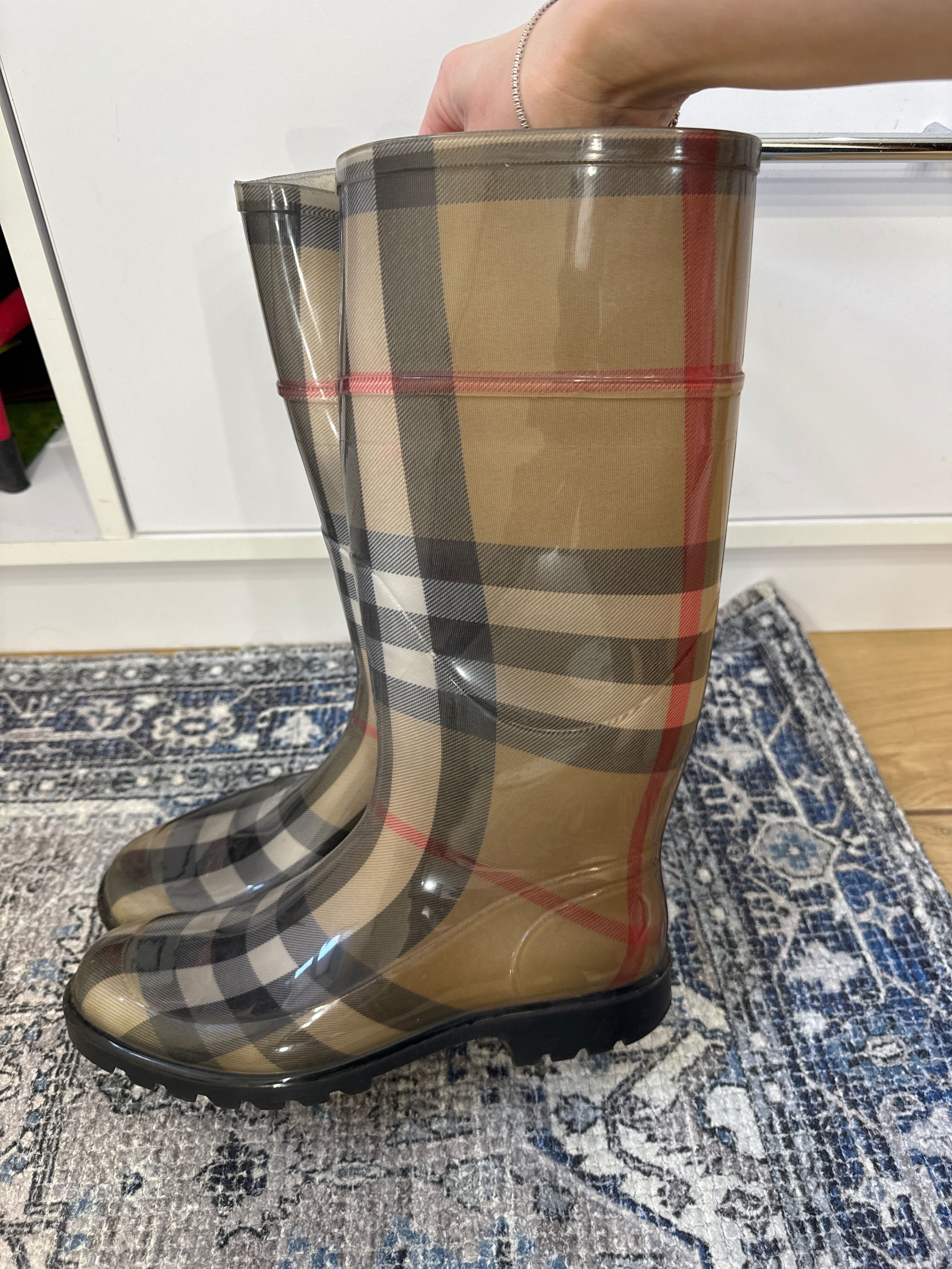 Оригінальні гумові чоботи Burberry