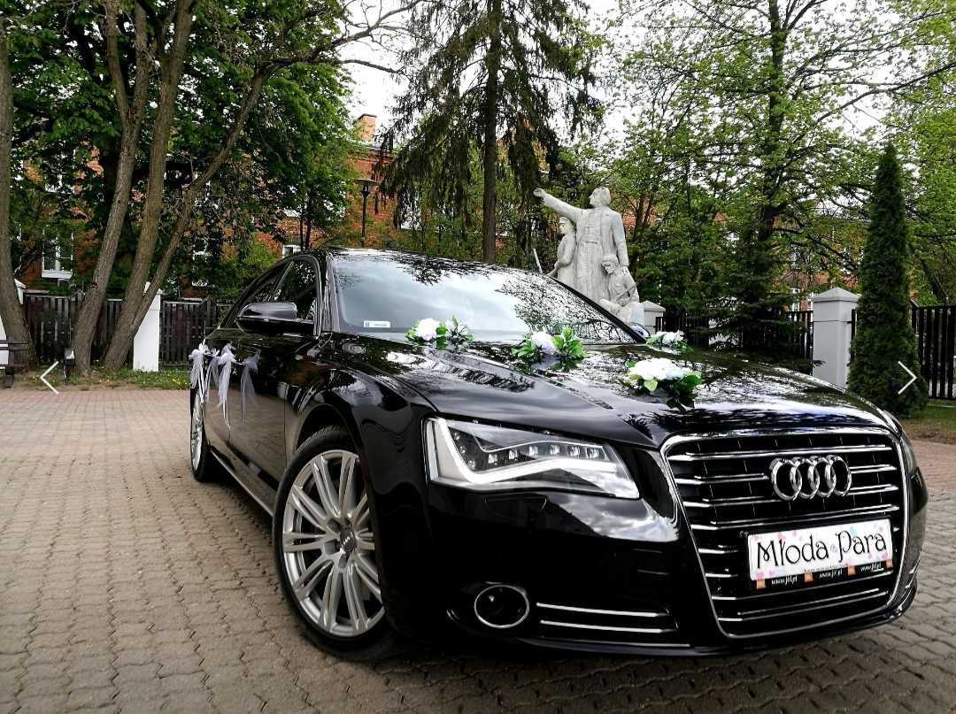 Auto do ślubu, auto ślubne na wesele, samochód weselny, Audi A8