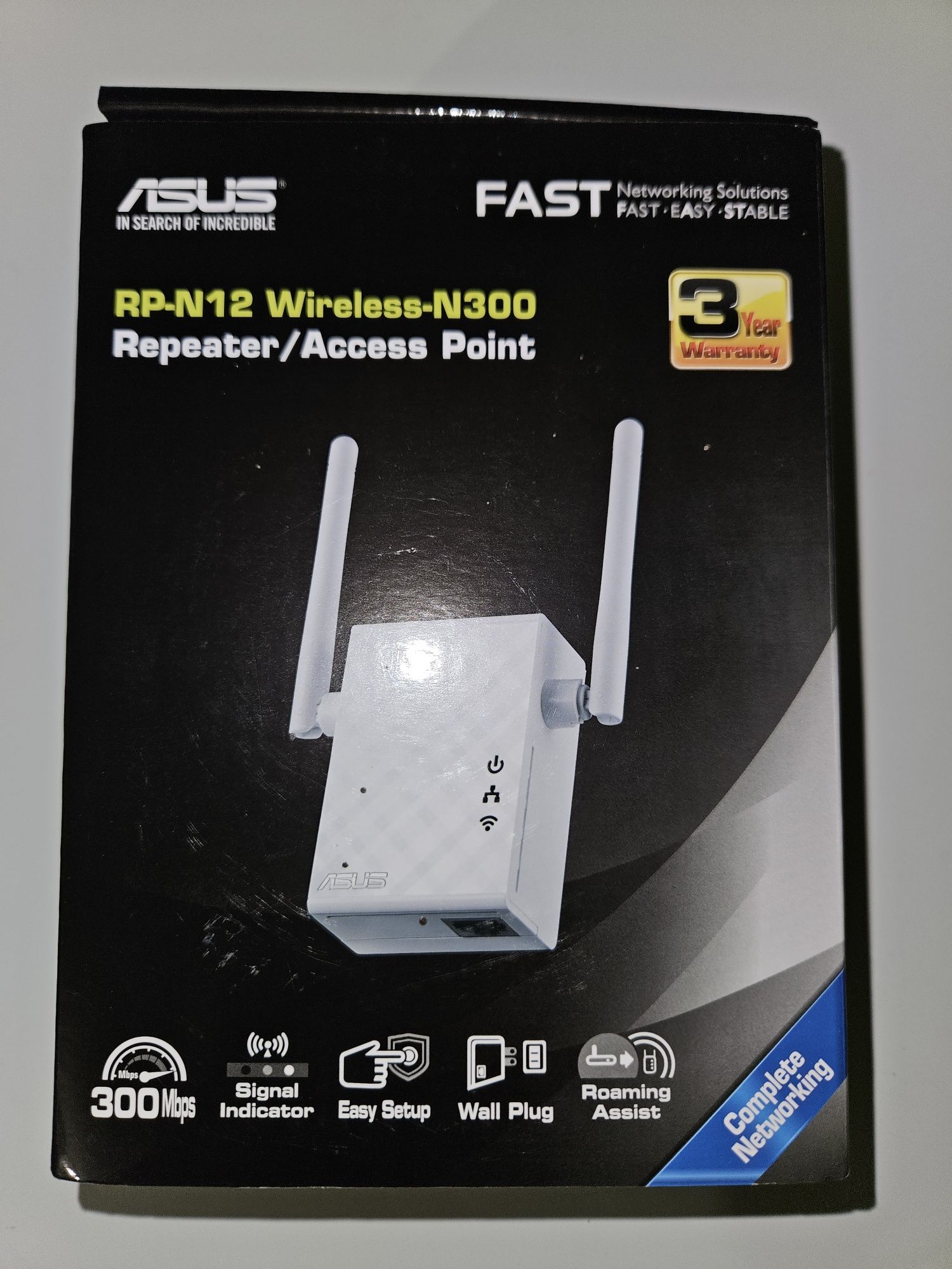 Wzmacniacz WiFi ASUS RP-N12 Wireless-N300