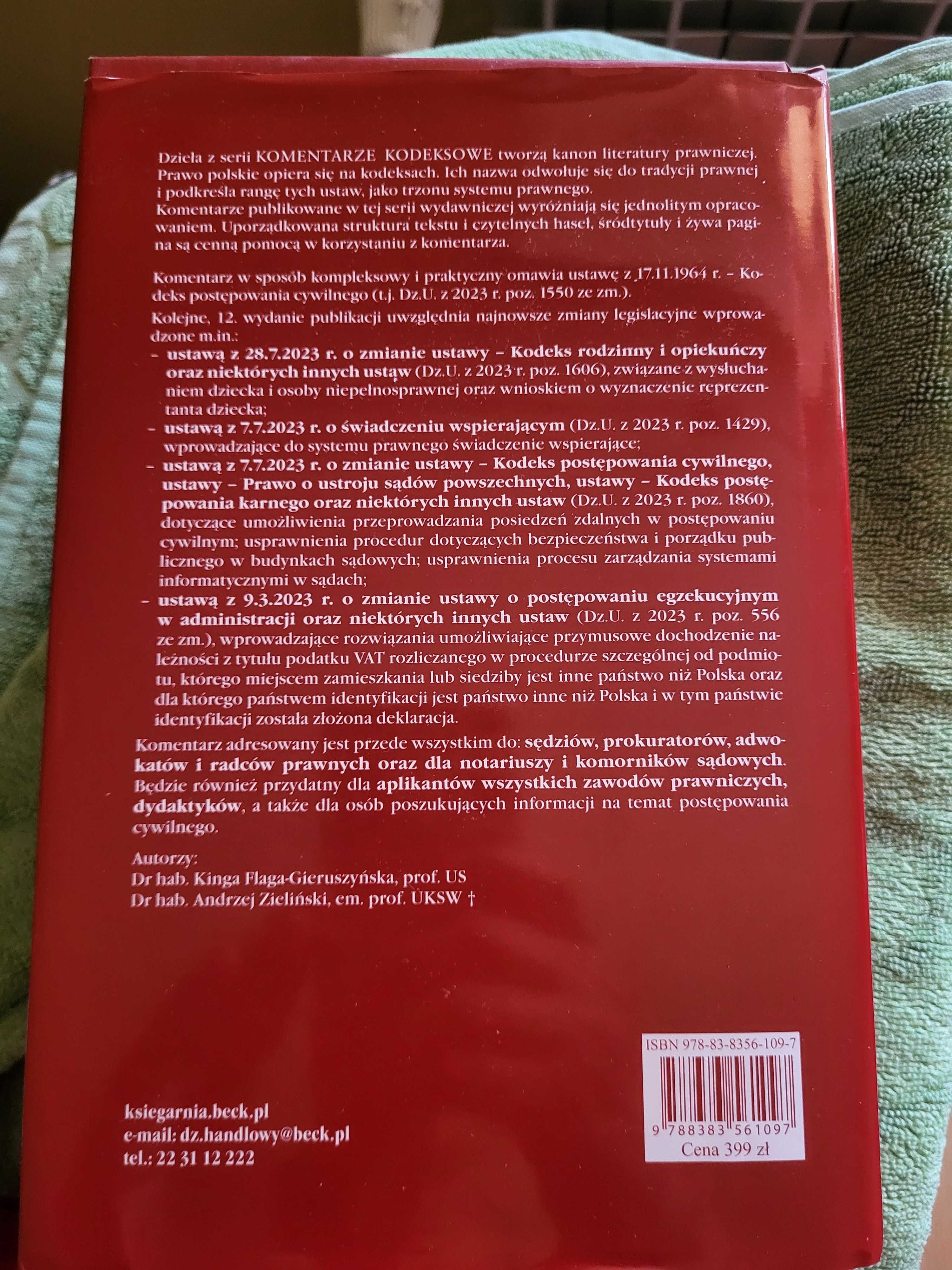 Beck komentarz KPC Zieliński Flaga 12 wydanie 2024