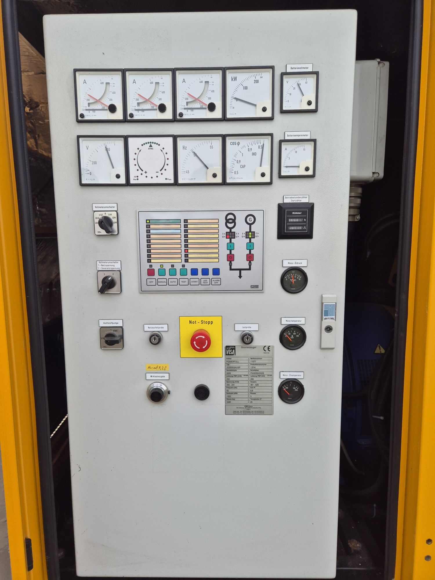 Agregat prądotwórczy John Deere 200 kW/250 kVa