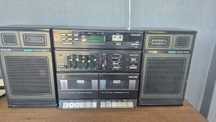 Wieża Philips D8678 Double Deck – retro, sprawna, magnetofon, radio