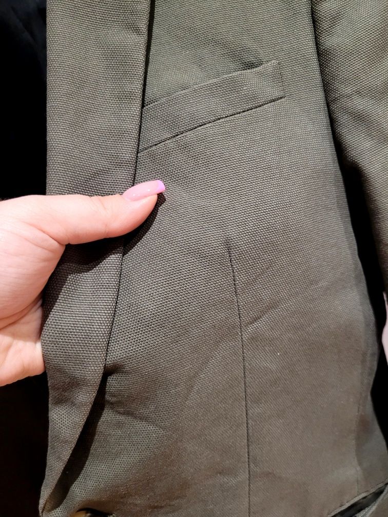 Elegancka marynarka męska ASOS khaki rozmiar M