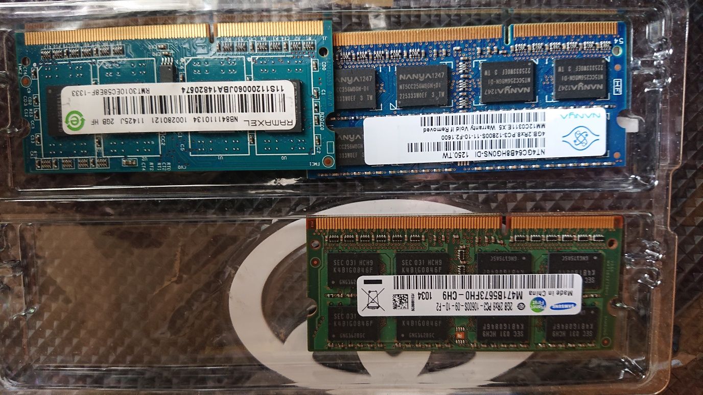 Оперативная память для ноутбука
ОЗУ 2 Gb
ОЗУ 4 Gb
ОЗУ 2 Gb
Отправлю ол