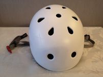 Kask rowerowy Oxelo z Decathlonu biały 55-58 cm
