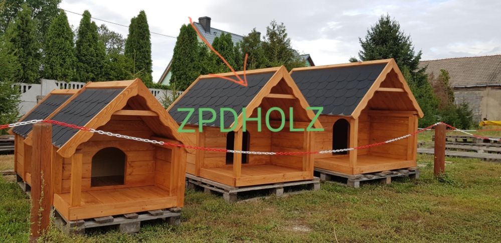 (SZ) Buda z tarasem "L" dla psa rasy  lablador itp.