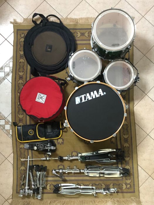 Tama Rockstar Emerald Green + talerze Istanbul Mehmet Radiant + HW