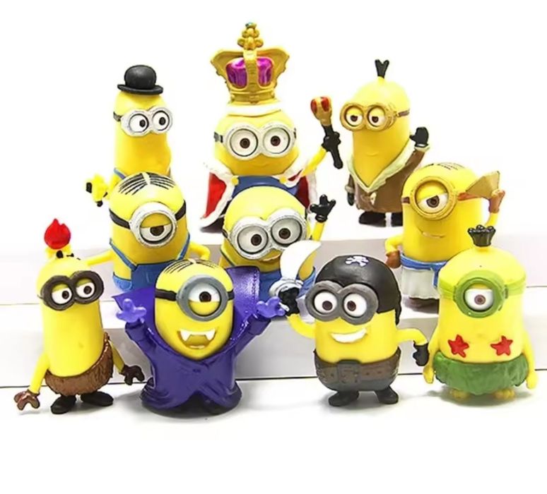 Комплект 10 шт фигурки Миньон Гадкий Miniones