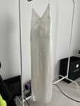Біла довга сукня zara sleep dress xs s з кружевом