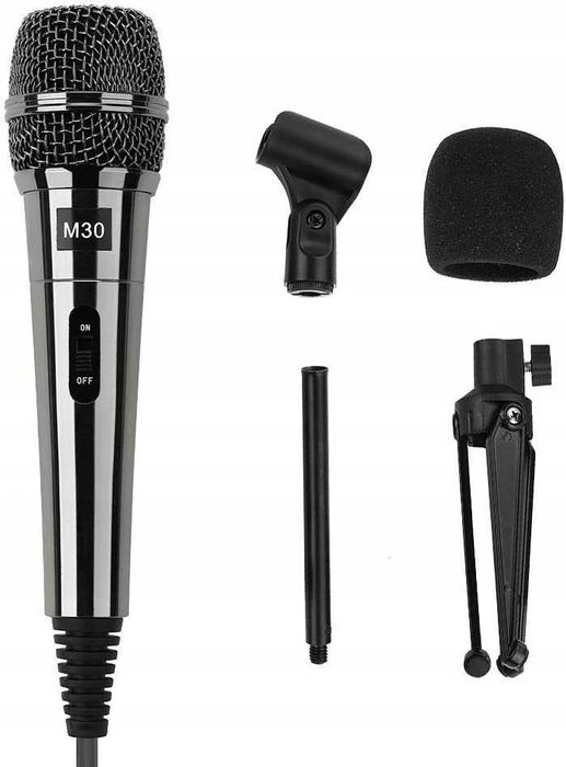 Mikrofon pojemnościowy XIAOKOA M30 USB + statyw