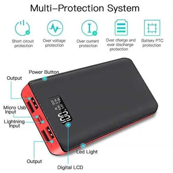 Повербанк UKC портативний зовнішній акумулятор 50000 mah PowerBank