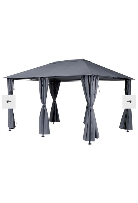 Tenda de jardim cinza