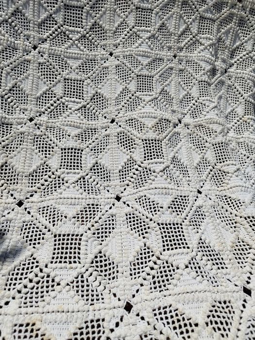 Colcha feita à mão em crochet