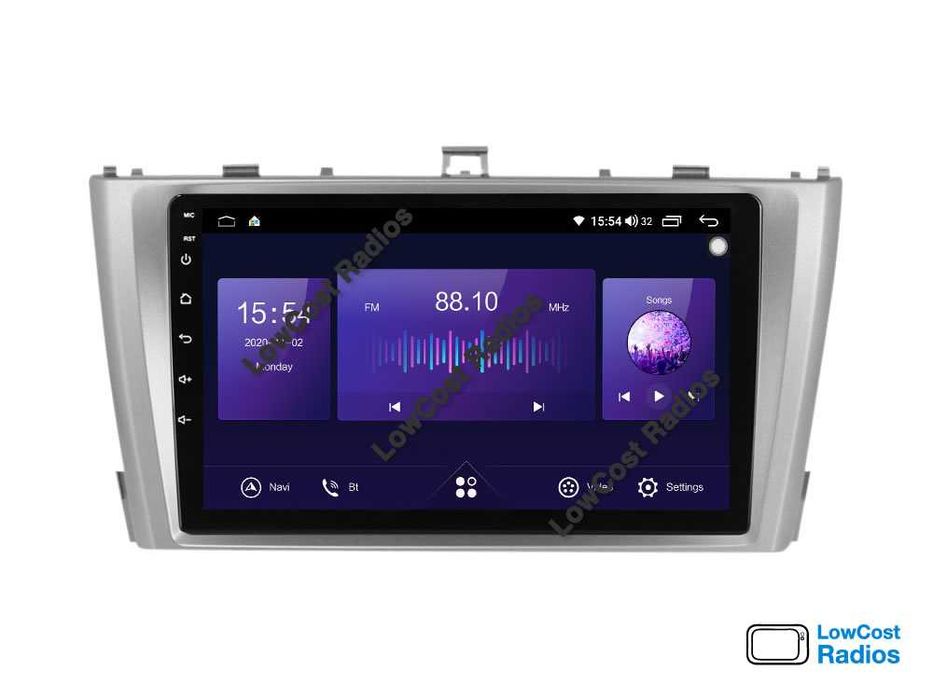 Auto Rádio 9' TOYOTA Avensis T25 T27 (2002 a 2015) | GPS BT APPS WIFI