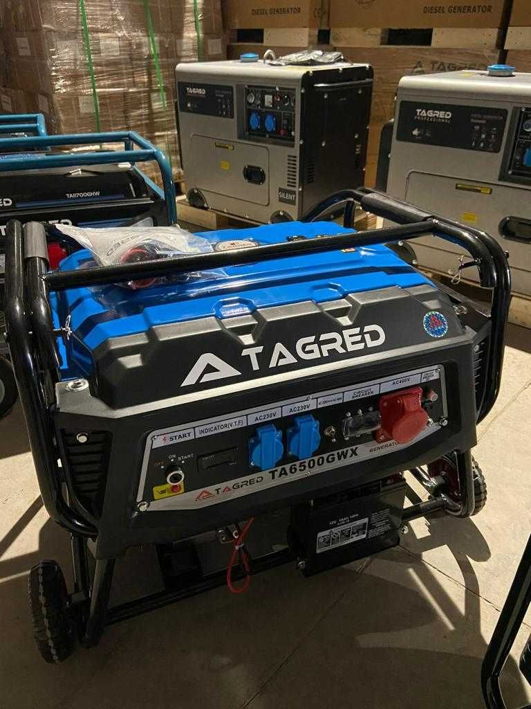 Генератор 1 фаза 220v/3 фази 380v TAGRED TA6500GWX