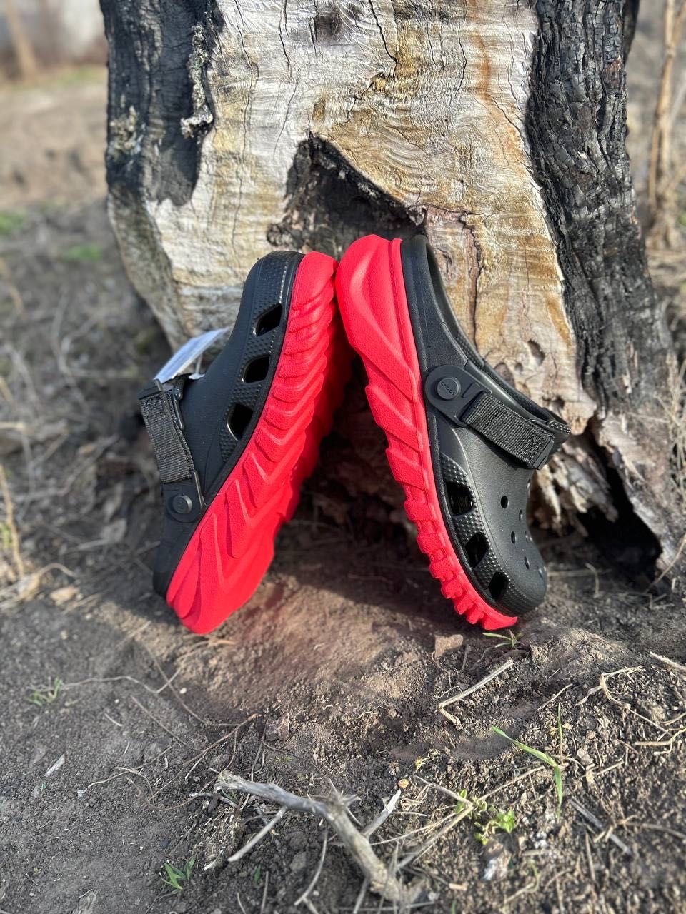 Оригинал Crocs Duet Max II Clog Red Black черные бежевые серые кроксы