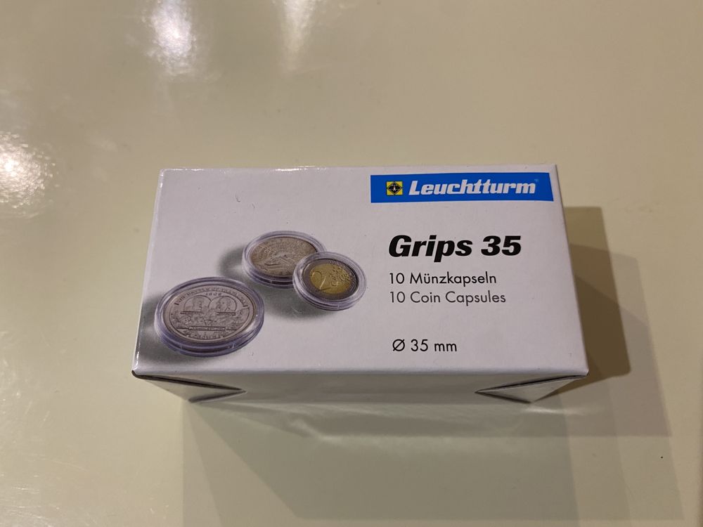 Капсулы для монет GRIPS, ULTRA 28, 30, 31, 35 мм (Leuchtturm)