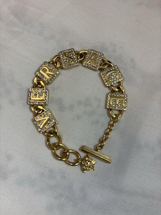 Bransoletka Versace las Vegas pozłacana wartość rynkowa 2700 zł