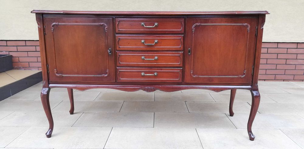 szafka szuflady komoda stylowa drewniana komoda ludwikowska duża szafa