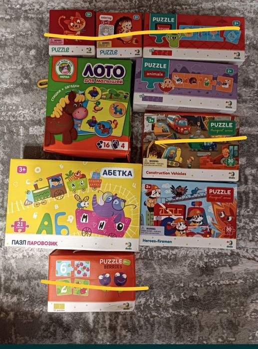 Пазли dodo додо фрукти на липучках