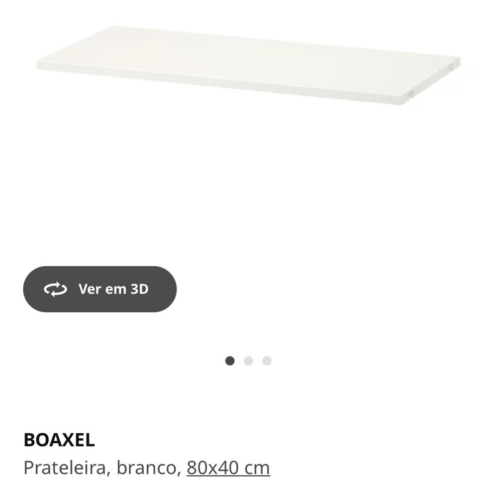 Roupeiro Boaxel Ikea componentes