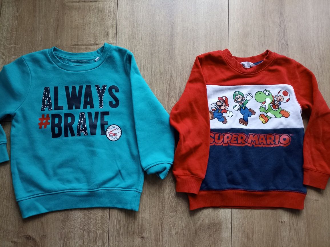 Bluza c&a i h&m supermario r.110/116