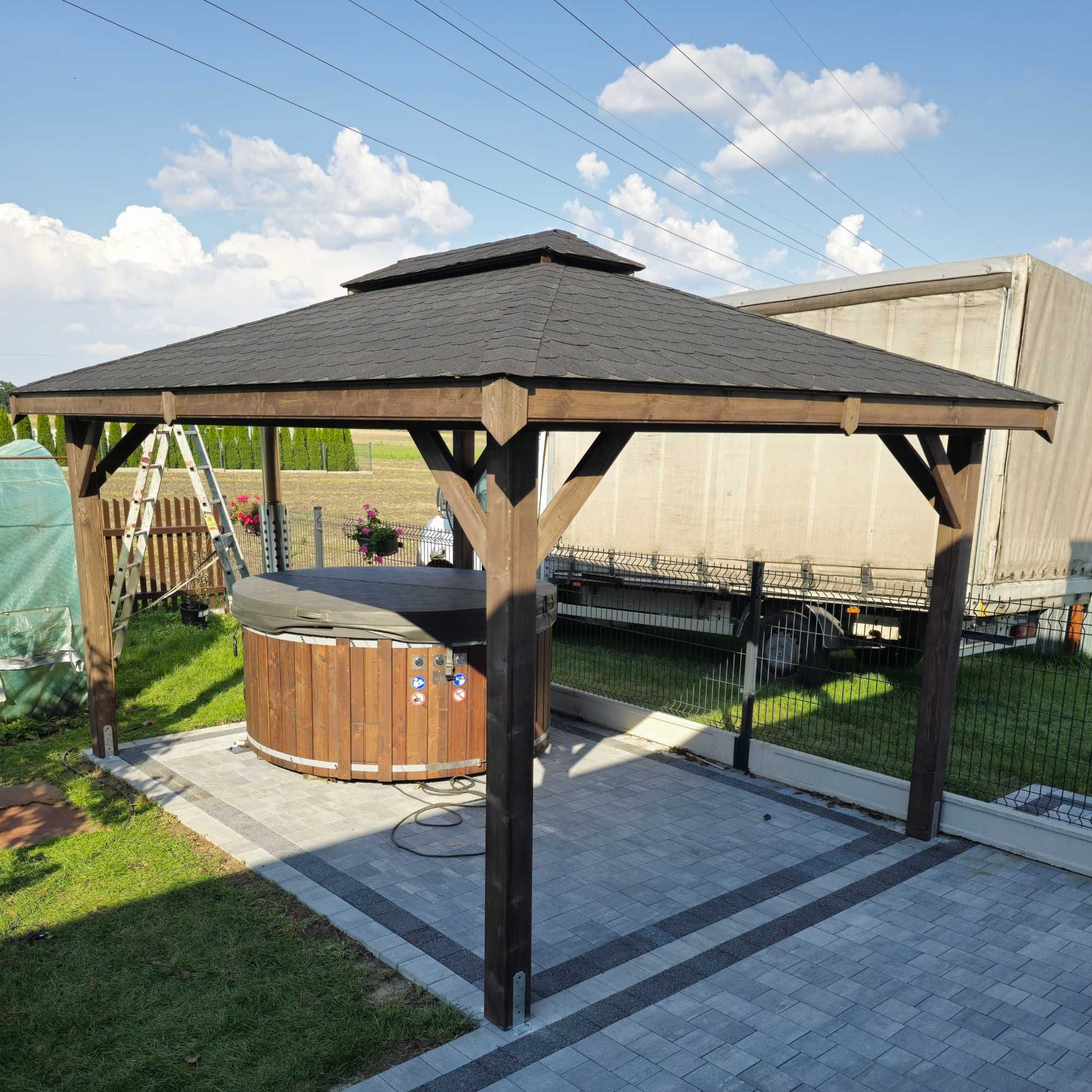 Altana ogrodowa MALTA 3x3, wiata, altanka drewniana zadaszenie pergola