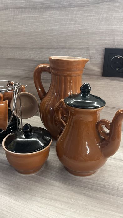 Глиняний кавовий набір