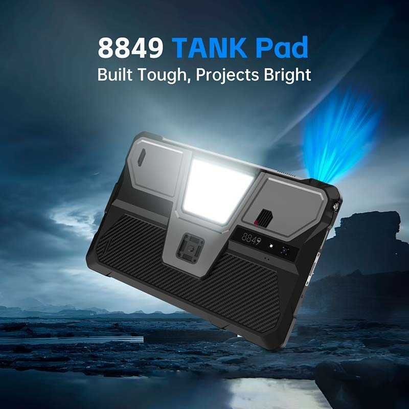 Tablet Unihertz 8849 Tank Pad Projetor 5G 16GB/512GB IP69K 3.1GHz