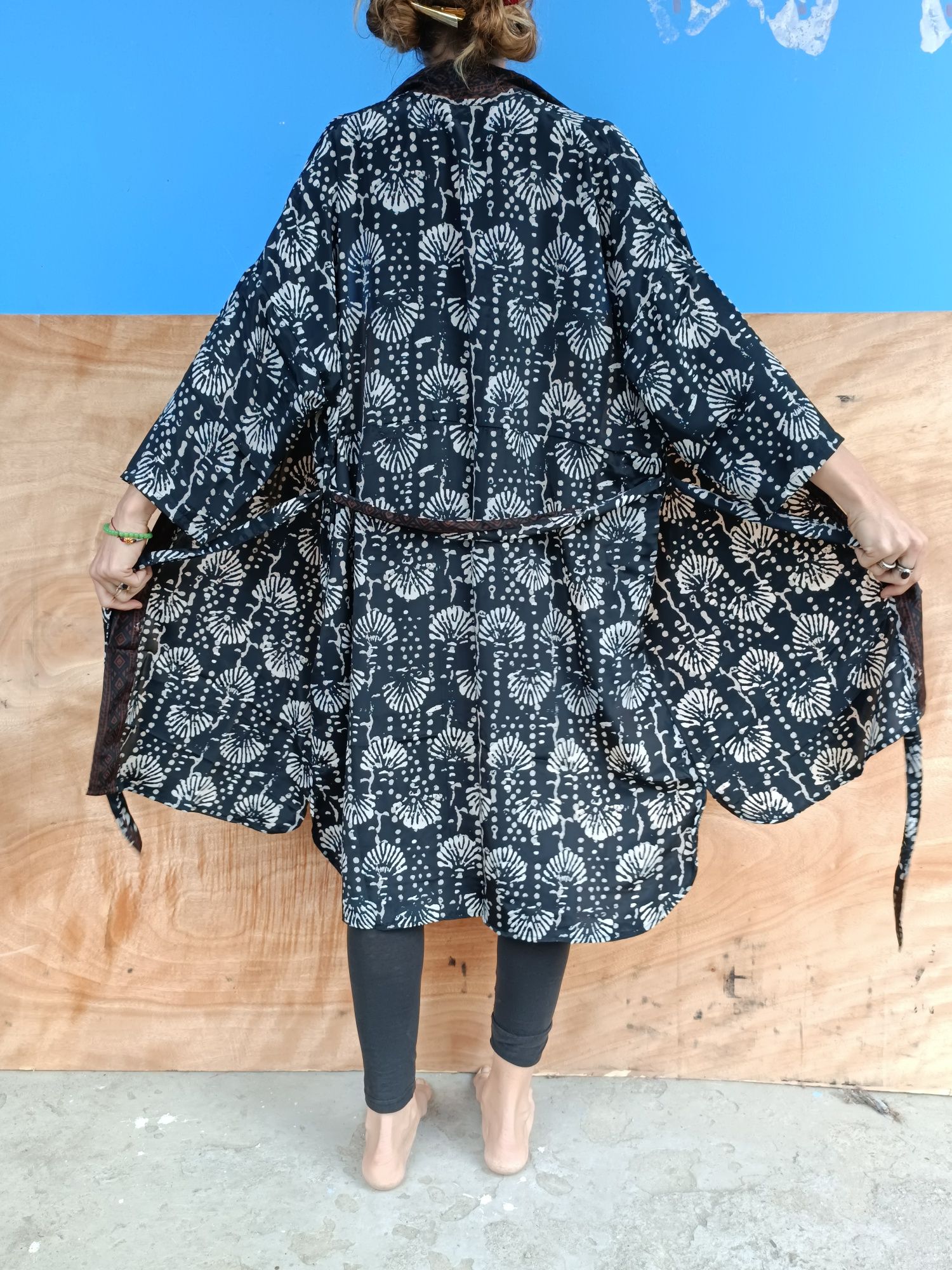 Kimono narzutka plażowa szlafrok
