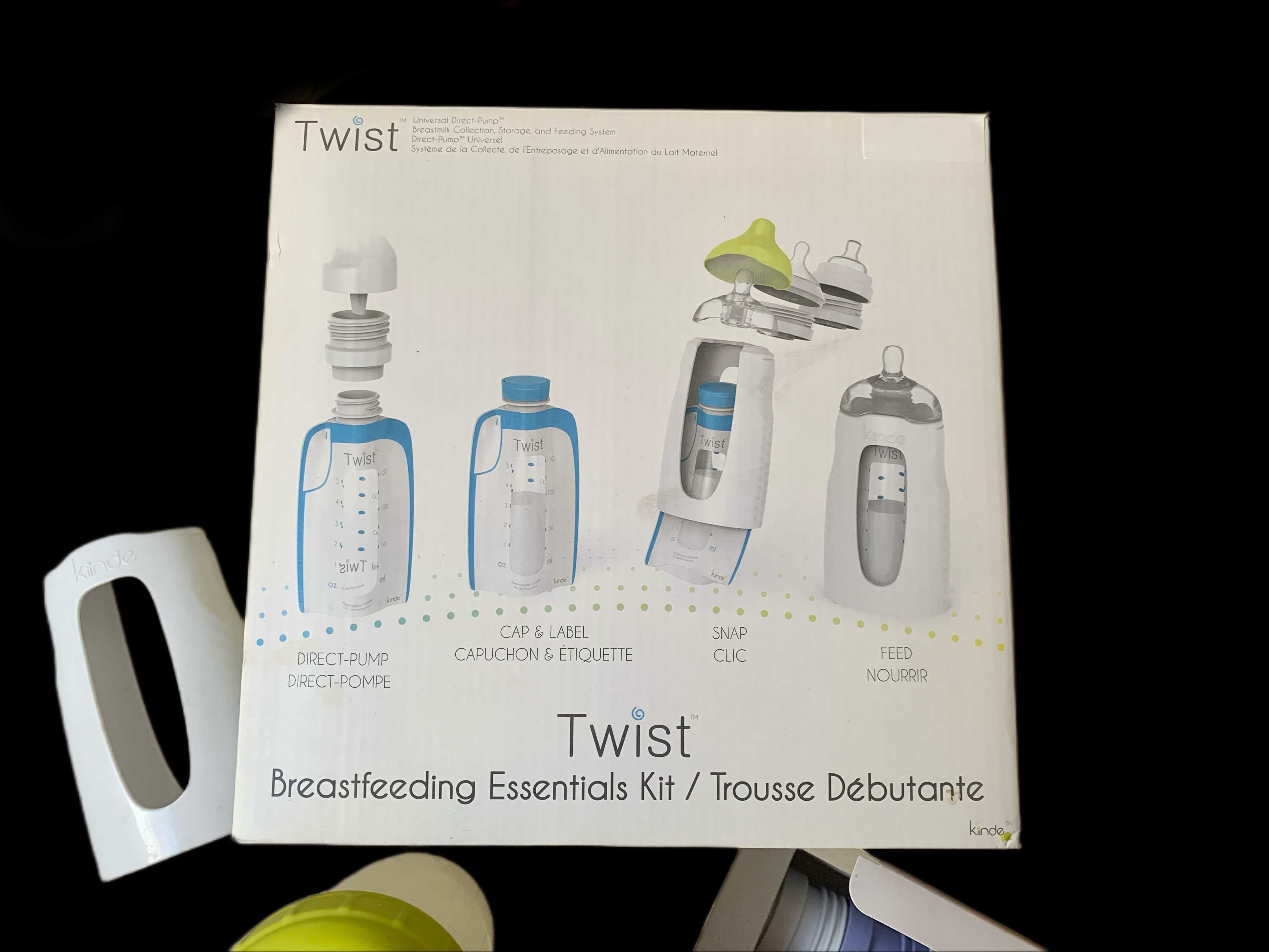 Kiinde Twist Starter-zestaw do karmienia piersią i pierwsza łyżeczka