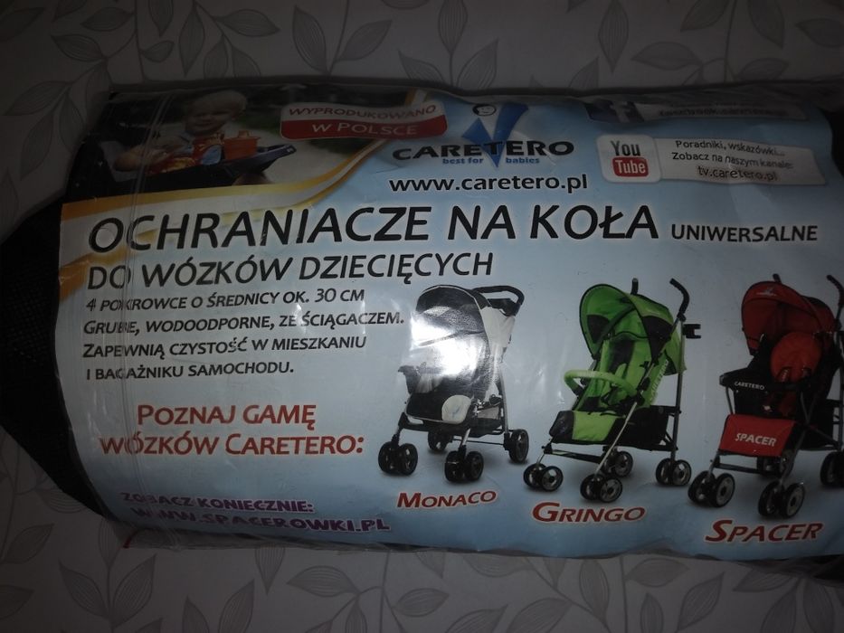 Ochraniacze na koła wózka, wózek