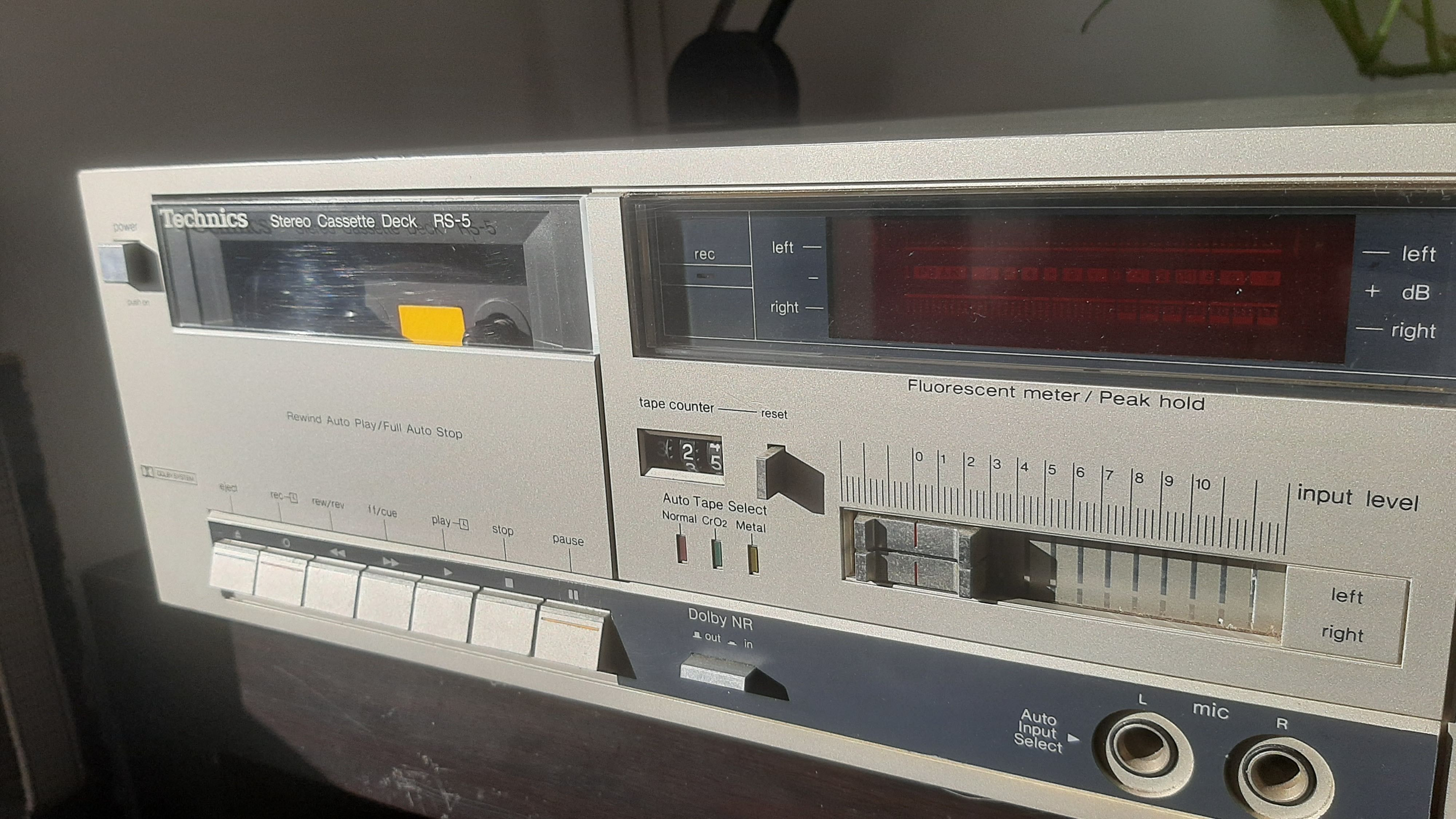 Technics RS-5 deck cassettes para revisão
