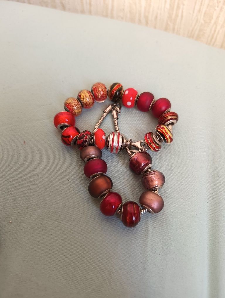 Zawieszki beads murano srebro 925 apart