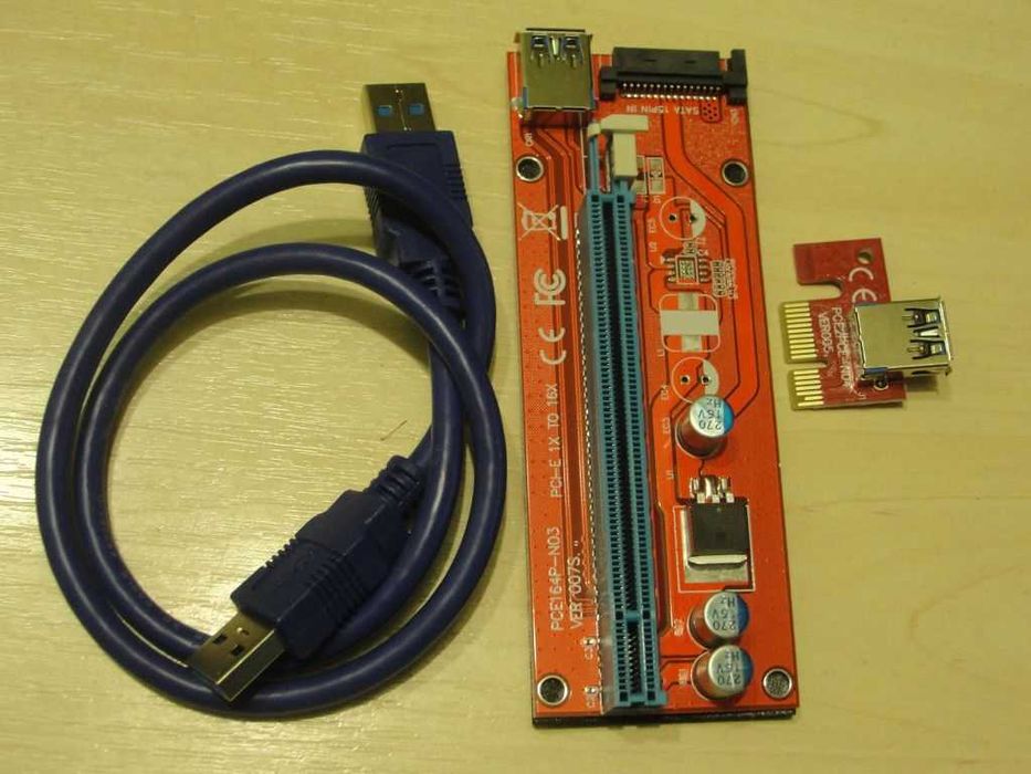 Райзер VER. 008S Molex, Riser VER. 007S  c переходниками