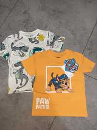 Koszulki na krótki rękaw Psi Patrol Cool Club i H&M 98/104